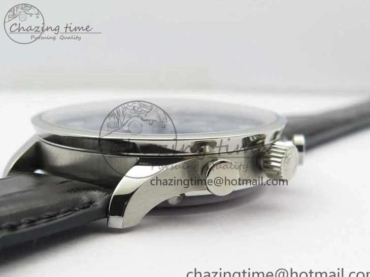 MIROTIME 0121 SunProtective Portugieser Chronograph Edition 150 Years IW371601 ZF 1:1 Best Edition Blue Dial on Black Leather Strap A7750 (Slim Movement) 7137